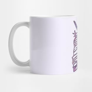 Galaxy Feather | Purple + Blue Feather | Watercolor Galaxy Feather Mug